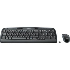 Logitech Wireless Combo MK330, Desktop-Set (schwarz, DE-Layout)