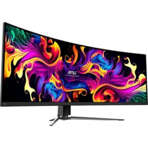 MSI MPG 491CQPDE QD-OLED, Gaming-Monitor (124.5 cm (49 Zoll), schwarz, DQHD, QD-OLED, Curved, Adaptive-Sync, 144Hz Panel)