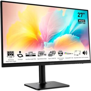 MSI Modern MD272XPDE, LED-Monitor (69 cm (27 Zoll), schwarz, FullHD, IPS, USB-C, HDR, 100Hz Panel)