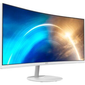 MSI PRO MP341CQWDE, LED-Monitor (86 cm (34 Zoll), weiß, WQHD, VA, Curved, 100Hz Panel)