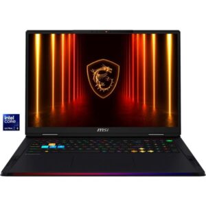 MSI Raider 18 HX AI A2XWJG-074, Gaming-Notebook (schwarz, Intel® Core™ Ultra 9 285HX, NVIDIA GeForce RTX 5090, 64 GB DDR5, 4 TB (2 TB SSD & 2 TB SSD), Windows 11 Home)