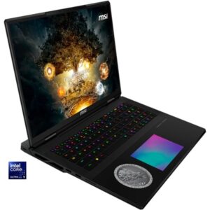 MSI Titan 18 HX A2XWJG-273 Dragon Edition Norse Myth, Gaming-Notebook (schwarz/silber, Intel® Core™ Ultra 9 285HX, NVIDIA GeForce RTX 5090, 96 GB DDR5, 6 TB (2 TB SSD & 2 TB SSD & 2 TB SSD), Windows 11 Pro)