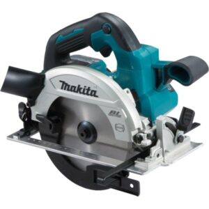 Makita Akku-Handkreissäge DHS661RTJU, 18Volt (blau/schwarz, 2x Li-Ionen Akku 5,0Ah, inkl. Funkadapter)