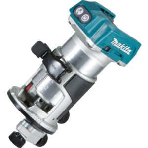Makita Akku-Multifunktionsfräse DRT50ZJX2, 18Volt, Fräsmaschine (blau/silber, ohne Akku und Ladegerät)