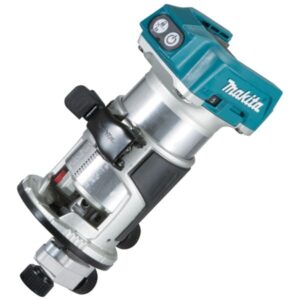 Makita Akku-Multifunktionsfräse DRT50Z, 18Volt, Fräsmaschine (blau/silber, ohne Akku und Ladegerät)
