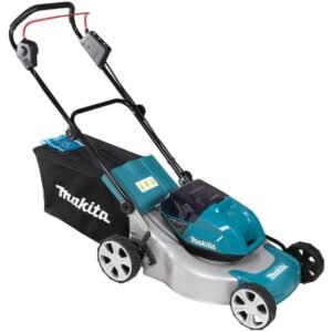 Makita Akku-Rasenmäher DLM463PT2, 36Volt (2x18Volt) (blau/schwarz, 2x Li-Ionen Akku 5,0Ah)