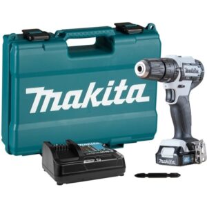 Makita Akku-Schlagbohrschrauber HP333DSAW, 12Volt (weiß/schwarz, Li-Ionen Akku 2,0Ah, Koffer)