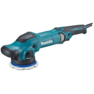 Makita Exzenterpolierer PO5000C, Poliermaschine (blau/schwarz, 900 Watt)