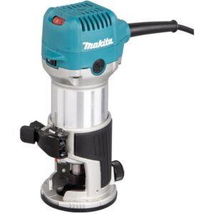 Makita Multifunktionsfräse RT0702CX2J, Fräsmaschine (blau, 710 Watt, im MAKPAC Gr.4)