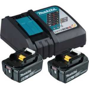 Makita Power Source Kit 18V 6Ah, Set (schwarz, 2x Akku BL1860B, 1x LadegerätDC18RC)