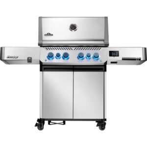 Napoleon Gasgrill Prestige 500 Connected Edelstahl (silber, mit SIZZLE ZONE und Heckbrenner, Modell 2025)