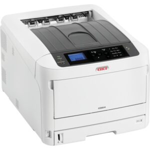 OKI C824dn, LED-Drucker (grau/schwarz, USB, LAN, Duplex (Druck))