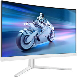 Philips 27M2C5501, Gaming-Monitor (68.5 cm (27 Zoll), weiß, QHD, VA, Curved, Ambiglow, 180Hz Panel)
