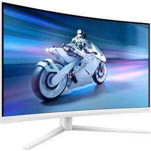 Philips 32M2C5501, Gaming-Monitor (80 cm (31.5 Zoll), weiß, QHD, VA, Curved, Ambiglow, 180Hz Panel)