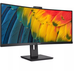Philips 34B1U5600CH, LED-Monitor (86.4 cm (34 Zoll), schwarz, WQHD, VA, Curved, KVM-Switch, USB-C, USB-Hub, 120Hz Panel)