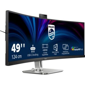 Philips 49B2U6900CH/00, LED-Monitor (124 cm (48.8 Zoll), dunkelgrau/silber, DQHD, VA, Curved, Adaptiv-Sync, 75 Hz)