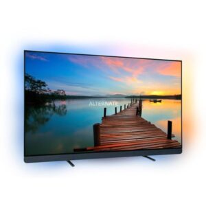 Philips 77OLED909/12, OLED-Fernseher (194 cm (77 Zoll), anthrazit, UltraHD/4K, HDR, Dolby Atmos, Ambilight (4-seitig), 120Hz Panel)