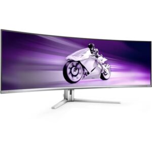 Philips Evnia 49M2C8900L QD-OLED, Gaming-Monitor (124.3 cm (48.9 Zoll), weiß, DQHD, Curved, HDR True Black 400, Ambiglow, Dynamic Lighting, 144Hz Panel)