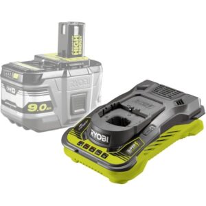 Ryobi 18 V ONE+ Akku-Schnellladegerät RC18150 (schwarz/gelb, Ladestrom 5Ah)