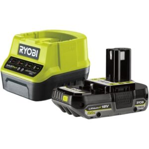 Ryobi 18 V ONE+ Akku-Starterset RC18120-120 (grün/schwarz, Ladegerät + 2,0Ah-Akku)