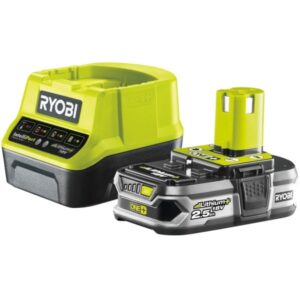 Ryobi 18 V ONE+ Akku-Starterset RC18120-125 (grün/schwarz, Ladegerät + 2,5Ah-Akku)