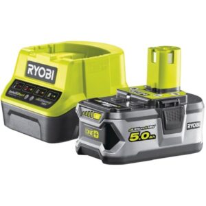 Ryobi 18 V ONE+ Akku-Starterset RC18120-150 (gelb/schwarz, Ladegerät + 5,0Ah-Akku)