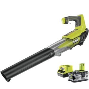 Ryobi ONE+ Akku-Laubgebläse RBL18JB40F, 18Volt, Laubbläser (grün/schwarz, Li-Ionen Akku 4,0Ah)