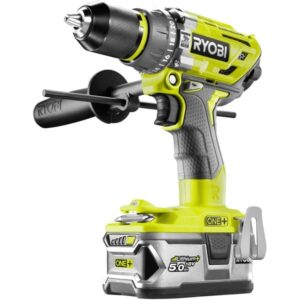 Ryobi ONE+ Akku-Schlagbohrschrauber R18PD7-252S, 18Volt (grün/schwarz, 1x Li-Ionen Akku 2,0Ah, 1x Li-Ionen Akku 5,0Ah)