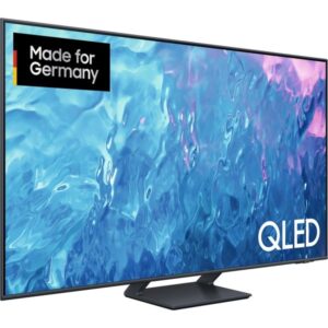 SAMSUNG GQ-75Q70C, QLED-Fernseher (189 cm (75 Zoll), titan, UltraHD/4K, HDMI 2.1, Twin Tuner, 100Hz Panel)