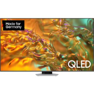 SAMSUNG GQ-85Q80D, QLED-Fernseher (214 cm (85 Zoll), silber/schwarz, UltraHD/4K, HDR, Twin Tuner, Direct Full Array, 120Hz Panel)