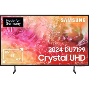 SAMSUNG GU-75DU7199, LED-Fernseher (189 cm (75 Zoll), schwarz, UltraHD/4K, SmartTV, HDR 10+, WLAN, Bluetooth)
