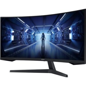SAMSUNG Odyssey G5 C34G55TWWP, Gaming-Monitor (86 cm (34 Zoll), schwarz, UWQHD, VA, AMD Free-Sync, Curved, 165Hz Panel)