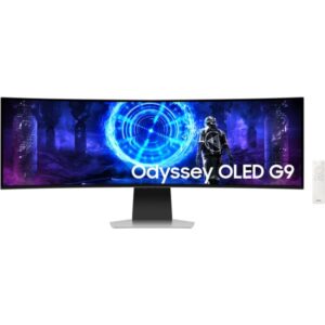 SAMSUNG Odyssey S49DG954SU OLED G95SD, Gaming-Monitor (124 cm (49 Zoll), silber, DQHD, Curved, FreeSync Premium Pro, G-Sync kompatibel, 240Hz Panel)