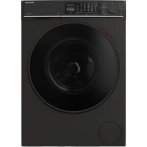 SHARP ES-WNFL914CMDA-DE , Waschmaschine (schwarz (matt), Advanced Inverter Motor)