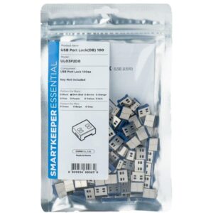 SMARTKEEPER ESSENTIAL USB-A Port Lock (UL03), Einsteckschloss (Farbcode Dunkelblau, 100 Stück)