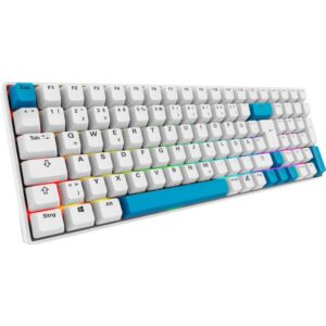 Sharkoon SKILLER SGK50 S2 PBT, Gaming-Tastatur (weiß, DE-Layout, Gateron G Pro 3.0 Yellow)