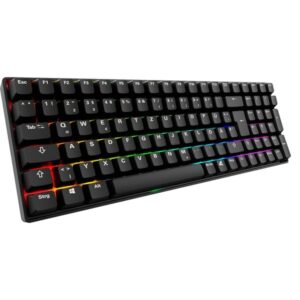 Sharkoon SKILLER SGK50 S2 PBT, Gaming-Tastatur (schwarz, DE-Layout, Gateron G Pro 3.0 Yellow)