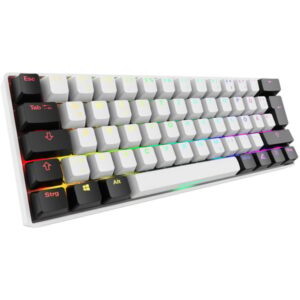 Sharkoon SKILLER SGK50 S4 Gen2, Gaming-Tastatur (weiß, DE-Layout, Gateron Yellow)