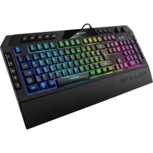Sharkoon SKILLER SGK5, Gaming-Tastatur (schwarz, DE-Layout, Rubberdome)