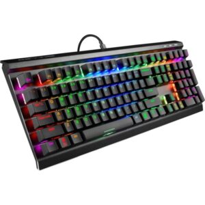 Sharkoon SKILLER SGK60, Gaming-Tastatur (schwarz, US-Layout, Kailh Box White)