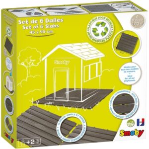 Smoby Bodenplatten-Set mit Klicksystem, Gartenspielgerät (6 Platten)