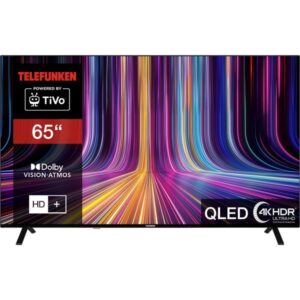 Telefunken QU65TO750S, QLED-Fernseher (164 cm (65 Zoll), schwarz, UltraHD/4K, Triple Tuner, SmartTV, TiVo Betriebssystem)