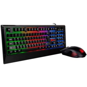 Thermaltake Challenger Combo RGB, Desktop-Set (schwarz, DE-Layout, Rubberdome)