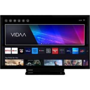 Toshiba 24WV3463DAZ, LED-Fernseher (60 cm (24 Zoll), schwarz, WXGA (HD-Ready), HDR, Triple Tuner, VIDAA)