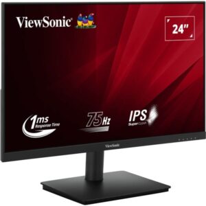 ViewSonic VA240-H-2, LED-Monitor (60.5 cm (23.8 Zoll), schwarz (matt), FullHD, IPS, HDMI, VGA)