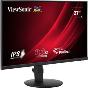ViewSonic VA2708-HDJ, LED-Monitor (68.6 cm (27 Zoll), schwarz, Full HD, IPS, DisplayPort, HDMI, Pivot, 100Hz Panel)