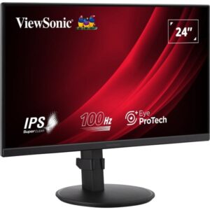 ViewSonic VG2408A, LED-Monitor (60.5 cm (24 Zoll), schwarz, FullHD, IPS, USB-Hub, 100Hz Panel)
