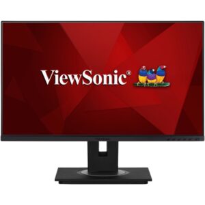 ViewSonic VG2448A-2, LED-Monitor (60.5 cm (24 Zoll), schwarz (matt)/silber, FullHD, IPS, USB-Hub, 100Hz Panel)