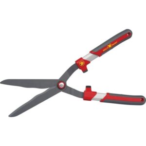WOLF-Garten Heckenschere HS-WP, mit Wellenschliff (rot/grau, Alu-Griffe)