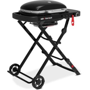 Weber Gasgrill Traveler Compact, Black (schwarz, zusammenklappbar)